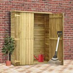 vidaXL Abri à outils de jardin 123x50x171 cm Pinède imprégnée