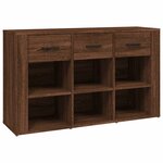 vidaXL Buffet Chêne marron 100x30x59 5 cm Bois d'ingénierie