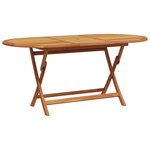 vidaXL Ensemble à manger de jardin 7 Pièces beige tissu et bois massif