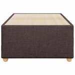 vidaXL Cadre de lit Marron foncé 90x190 cm Tissu