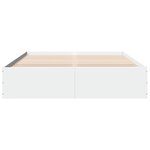vidaXL Cadre de lit sans matelas blanc 160x200 cm