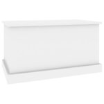vidaXL Boîte de rangement blanc brillant 70x40x38 cm bois d'ingénierie