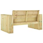 vidaXL Banc de jardin 139 cm bois de pin imprégné