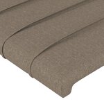 vidaXL Tête de lit Taupe 90x5x78/88 cm Tissu