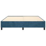 vidaXL Cadre de lit Bleu foncé 200x200 cm Velours