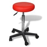 vidaXL Tabouret de bureau Rouge