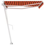 vidaXL Auvent automatique sur pied 300x250 cm Orange/marron