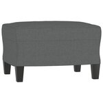 vidaXL Ensemble de canapés 3 Pièces gris foncé tissu