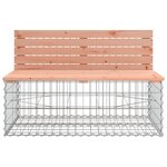 vidaXL Banc jardin design gabion 287x71x65 5 cm bois massif de douglas