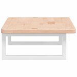 vidaXL Étagère de vasque murale acier et bois de chêne massif