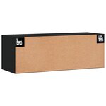 vidaXL Armoire murale noir 100x36 5x35 cm bois d'ingénierie