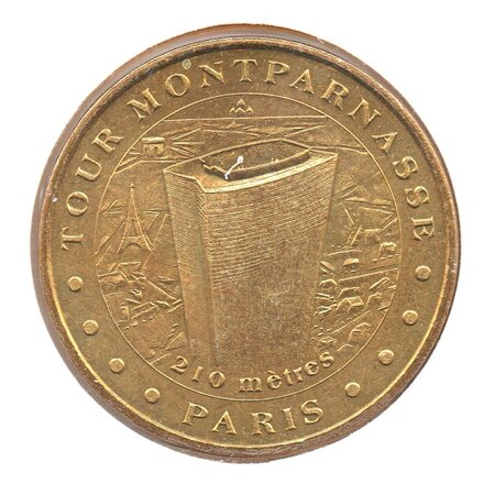 Mini médaille monnaie de paris 2007 - tour montparnasse