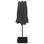 vidaXL Parasol à double tête anthracite 449x245 cm