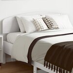 vidaXL Tête de lit blanc 120 cm bois massif de pin