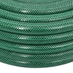 vidaXL Tuyau d'arrosage avec jeu de raccords vert 0 75" 10 m PVC