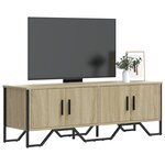vidaXL Meuble TV chêne sonoma 122x34x41 cm bois d'ingénierie