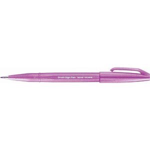 Stylo feutre Brush Sign Pen SES 15 mauve PENTEL ARTS