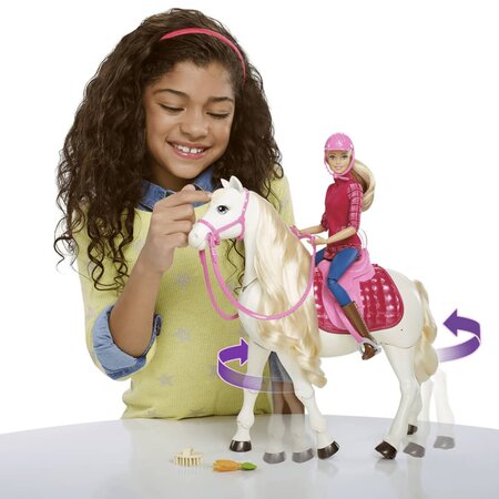 Barbie dream cheval et poupée de jouet frv36 - La Poste