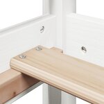 vidaXL Ensemble de lit et de banc avec toit 90x200 cm bois pin massif