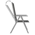 vidaXL Chaises de jardin pliables lot de 2 Textilène Noir