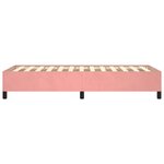 vidaXL Cadre de lit Rose 90x200 cm Velours