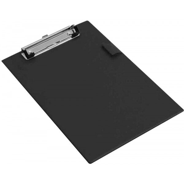 Porte-bloc a5 en pvc noir rapesco