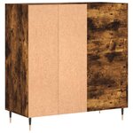 vidaXL Armoire à disques chêne fumé 84 5x38x89 cm bois d'ingénierie