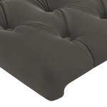 vidaXL Tête de lit Gris foncé 80x7x78/88 cm Velours