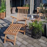 Chaise longue en teck ARRECIFE