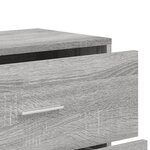 vidaXL Buffet sonoma gris 60x31x84 cm bois d'ingénierie