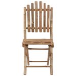 vidaXL Chaises pliables de jardin lot de 2 avec coussins Bambou