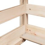vidaXL Lit superposé sans matelas 90x190 cm bois de pin massif