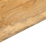 vidaXL Dessus de table 80x70x3 8 cm rectangulaire bois massif manguier