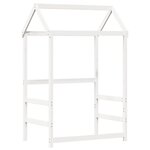 vidaXL Ensemble de lit et de banc avec toit 90x200 cm bois pin massif