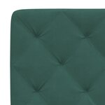 vidaXL Cadre de lit avec tête de lit Vert foncé 100x200 cm Velours