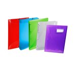Classeur 2 Anneaux 15 Mm Polypropylène Crystal Colours - A4 - Cristal - X 20 - Exacompta