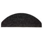vidaXL Tapis d'escalier autocollants 15 Pièces 65x22 5x3 5 cm Anthracite