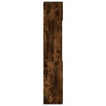 vidaXL Armoire de rangement chêne fumé 80x42 5x225cm bois d'ingénierie