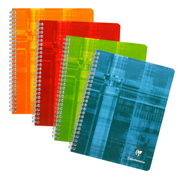 Cahier à spirale 170 x 220 mm 180 pages CLAIREFONTAINE