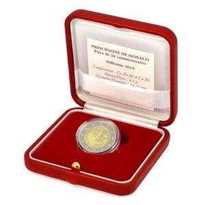 Pièce de monnaie 2 euro commémorative Monaco 2018 BE – François-Joseph Bosio