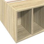 vidaXL Cadre de lit chêne sonoma 100x200 cm bois d'ingénierie
