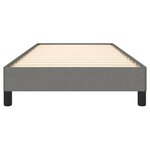 vidaXL Cadre de lit Gris foncé 80 x 200 cm Tissu