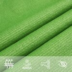 vidaXL Voile d'ombrage 160 g/m² Vert clair 5x5x6 m PEHD