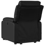 vidaXL Fauteuil inclinable de massage Noir Similicuir