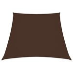 vidaXL Voile de parasol Tissu Oxford trapèze 3/5x4 m Marron