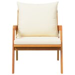 vidaXL Chaises de jardin 2 Pièces 59 5 x 65 x 71 5 cm Bois massif d'acacia