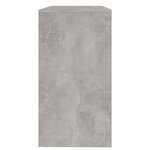 vidaXL Table console gris béton 89x41x76 5 cm bois d'ingénierie