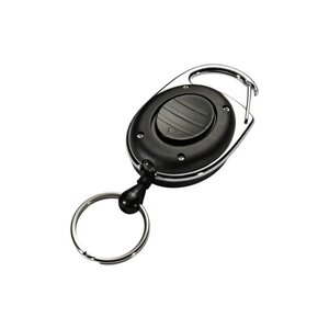 DURABLE porte-badges avec enrouleur et LED, ovale, noir