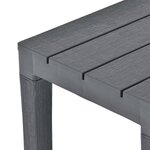 vidaXL Bancs de jardin lot de 2 Anthracite Plastique