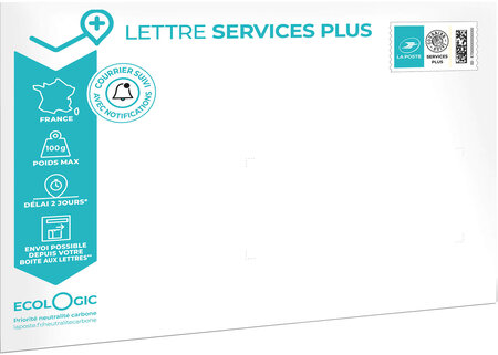 Prêt-à-Poster - Lettre Services Plus - 100g - Format C5 - Enveloppe à  l'unité - La Poste